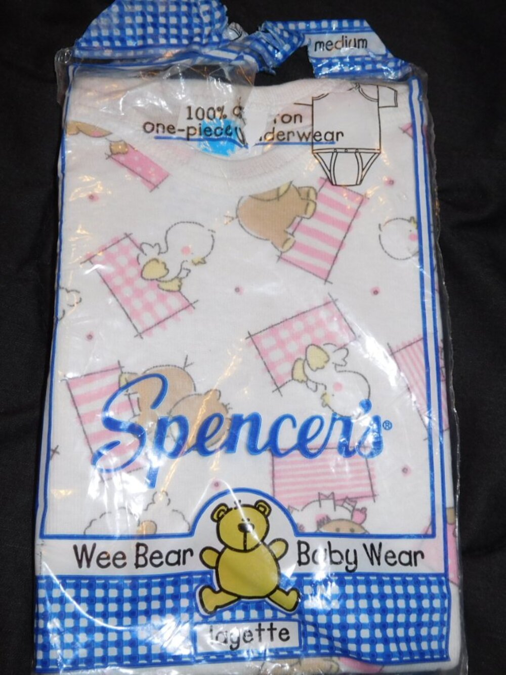 NWT Spencer's Layette size medium new in package one-piece